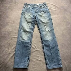 Cinch Silver Label Mens Straight Leg Light Wash Denim Jeans 32x33
